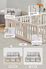 *Pre-Order June 12 shipout* 12-Panel Lagom Playpen with FREE 2 sets Mix and Match Mats (Gray)