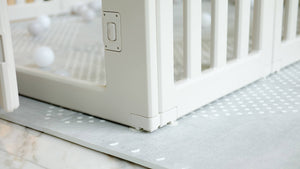 *Pre-Order June 12 shipout* 12-Panel Lagom Playpen with FREE 2 sets Mix and Match Mats (Gray)