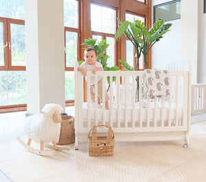 Adjustable Height Convertible Crib