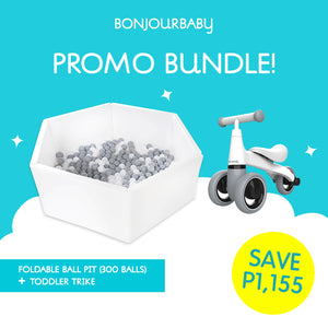 Bundle: Foldable Ball Pit & Toddler Trike