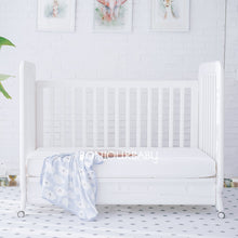 Bundle: Adjustable Height Convertible Crib with mattress & XL Luxe Playmat
