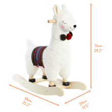 Alpaca Azul Marino Wooden Rocker   *WEBSITE EXCLUSIVE*