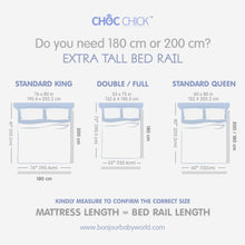 Bundle: 2 Extra Tall Bed Rails (200cm) + 1 Extra Tall Bed Rail (180cm) + 2 Bed Rail Connectors