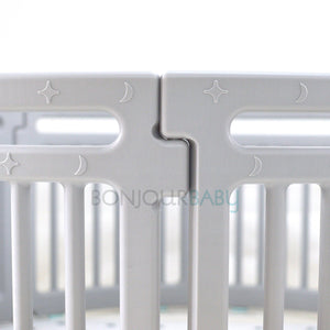 |Bodega Sale| 8-pc Circular Playpen Gray + 2 FREE straight extension panels gray