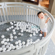 |Bodega Sale| 8-pc Circular Playpen Gray + 2 FREE straight extension panels gray