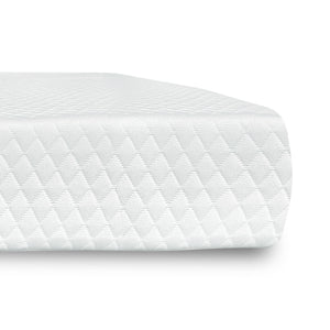 Bundle: Adjustable Height Convertible Crib with mattress & XL Luxe Playmat