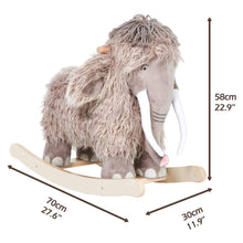 Woolly Mammoth Wooden Rocker   *WEBSITE EXCLUSIVE*