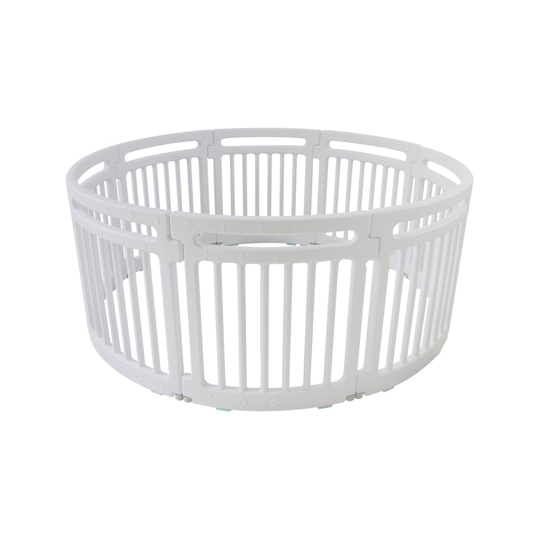 |Bodega Sale| 8-pc Circular Playpen Gray + 2 FREE straight extension panels gray