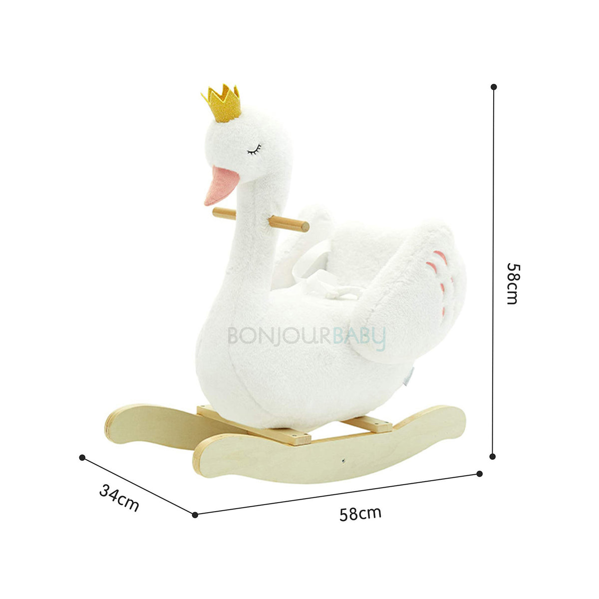 Swan Wooden Rocker *WEBSITE EXCLUSIVE* – Bonjour Baby