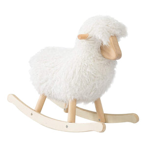 White Sheep Wooden Rocker    *WEBSITE EXCLUSIVE*